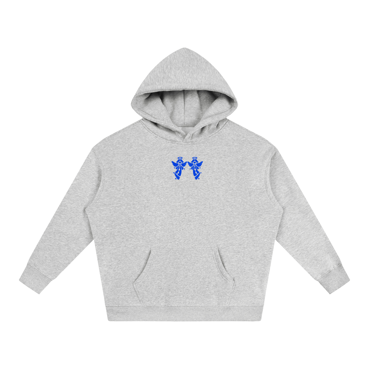 Twin Angels Capsule Hoodie Flower Gray front