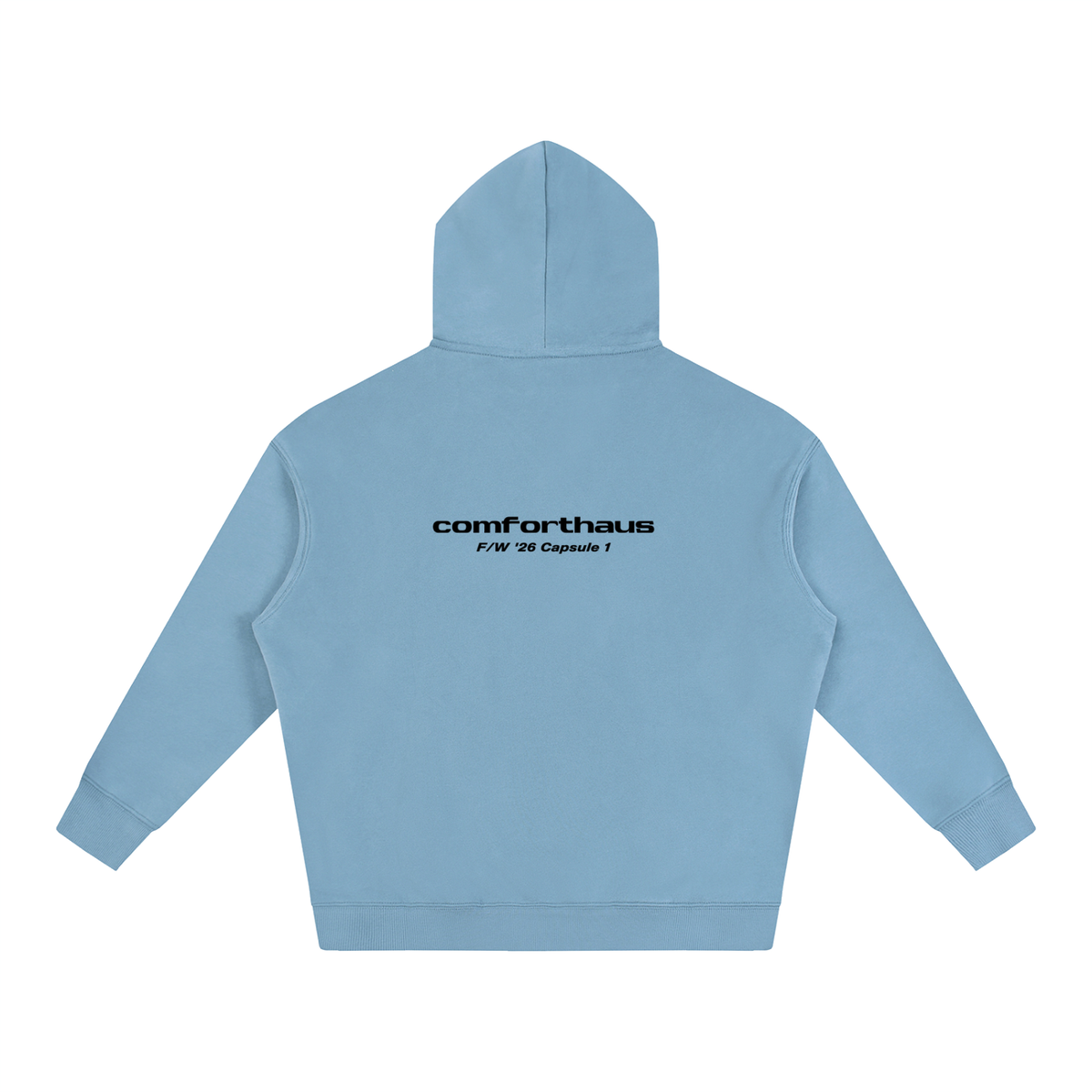Twin Angels Capsule Hoodie Medium Blue back