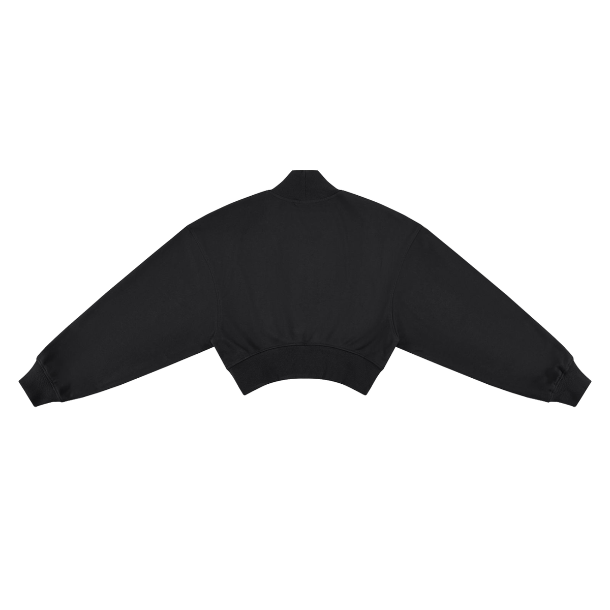 Twin Angels Crop Hoodie Black back