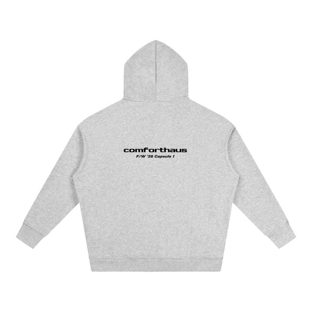 Twin Angels Capsule Hoodie Flower Gray back
