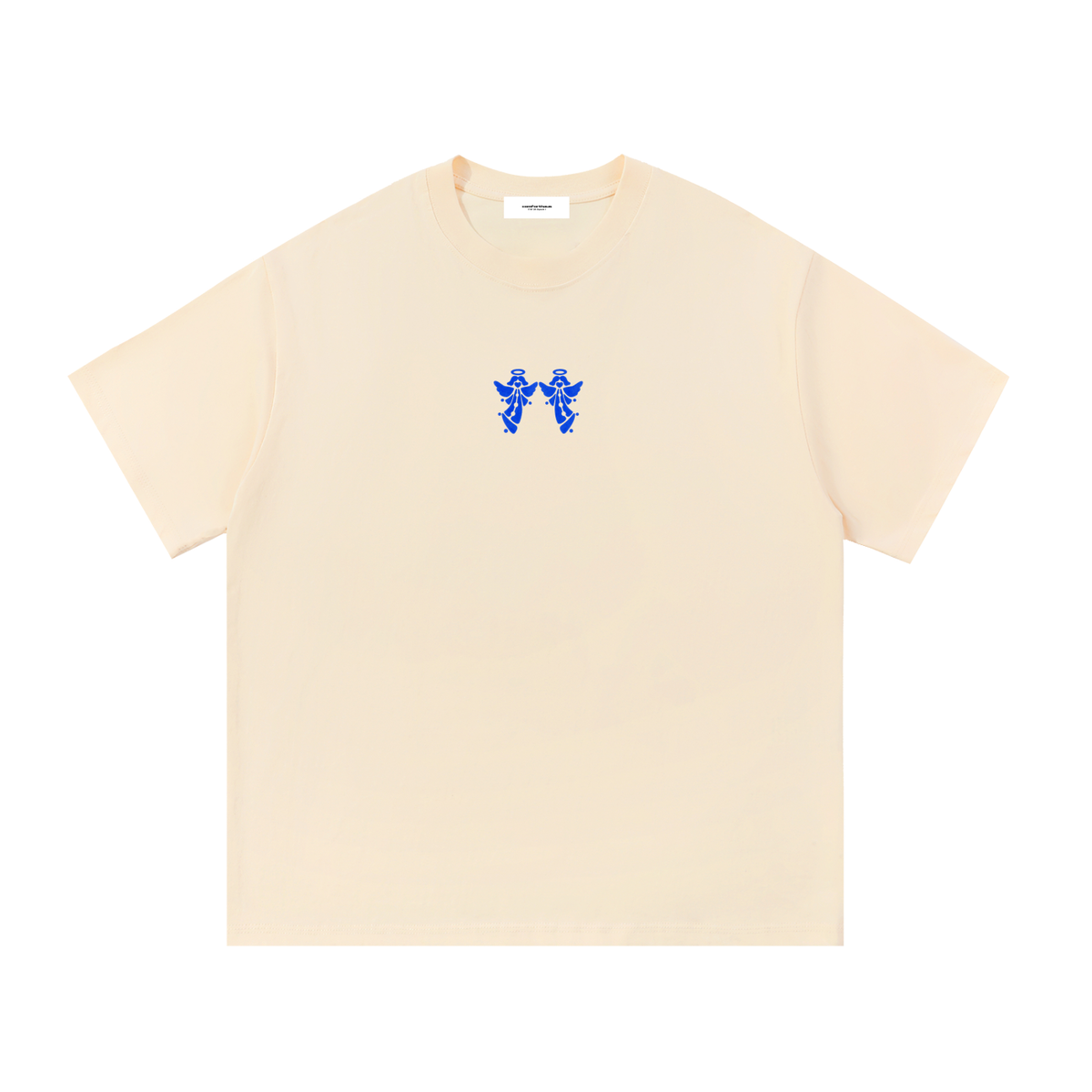 Twin Angels Essential Tee Apricot front