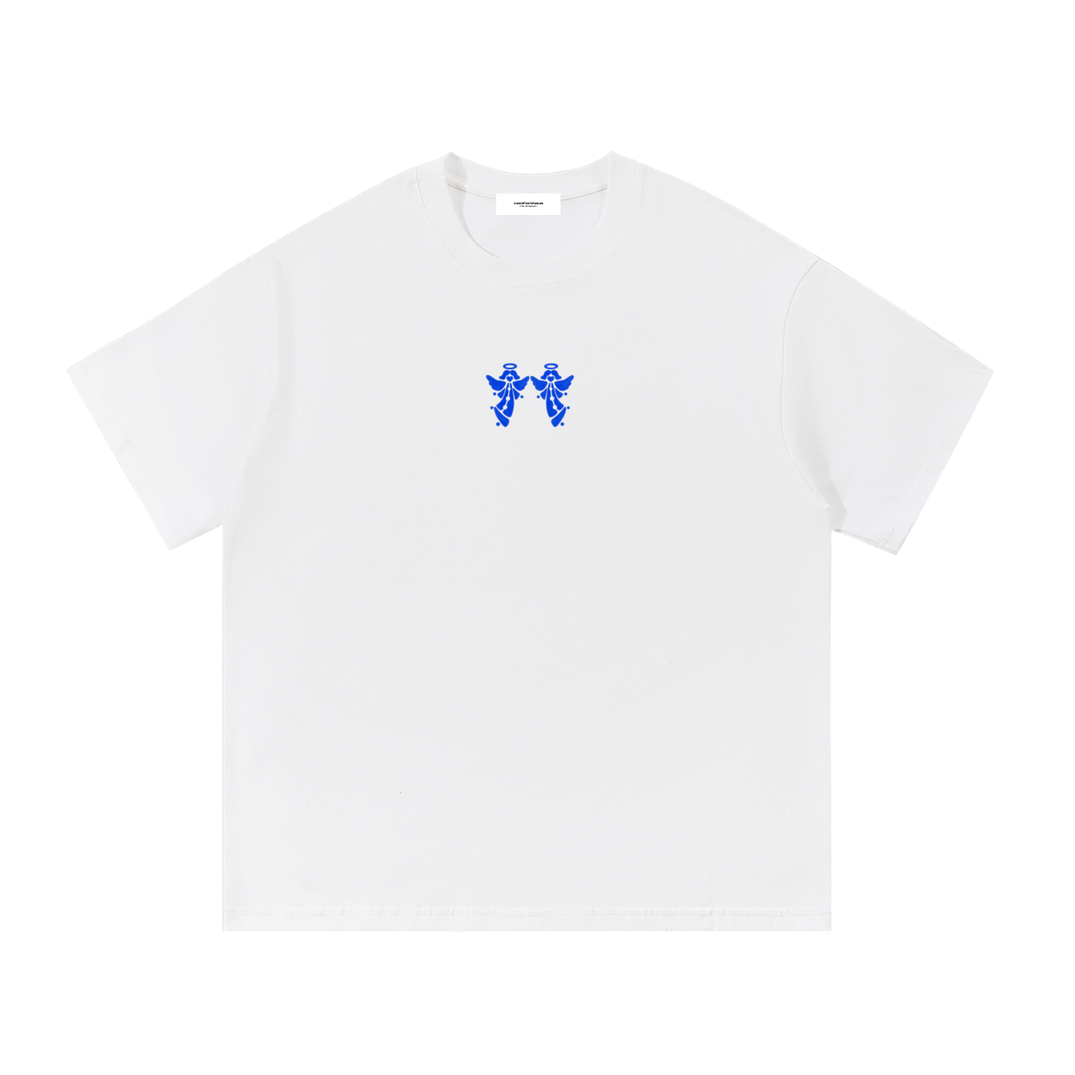 Twin Angels Essential Tee White front