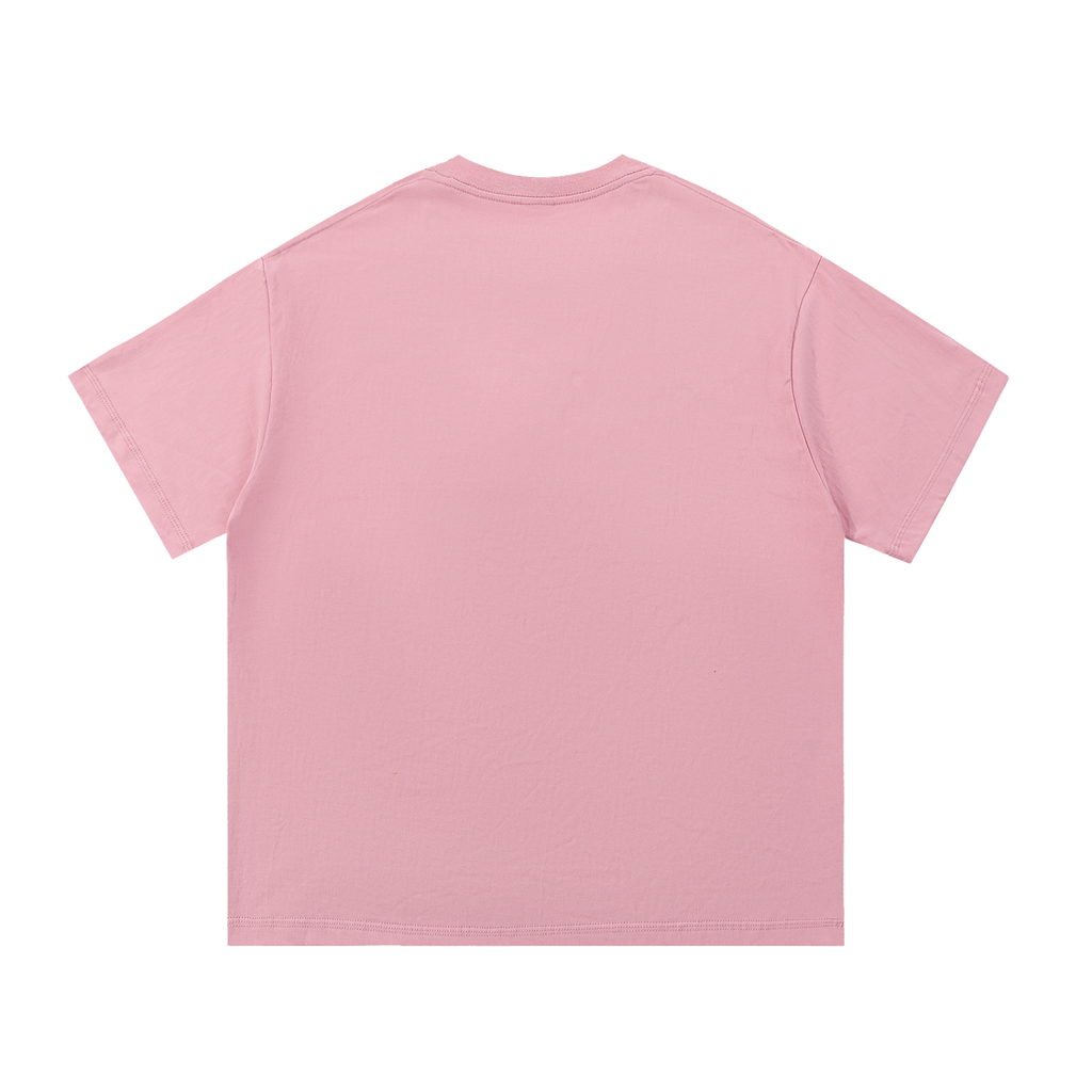 Twin Angels Essential Tee Pink back