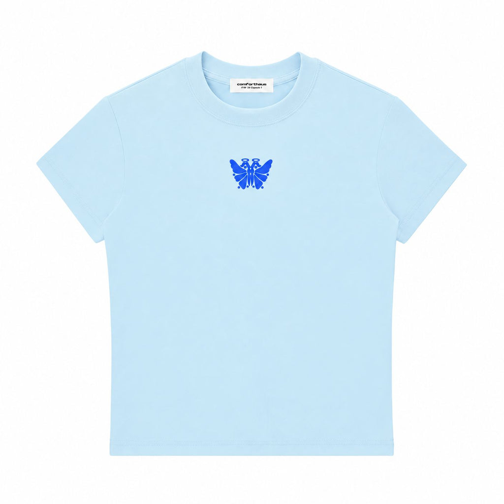 Butterfly Baby Tee Blue front