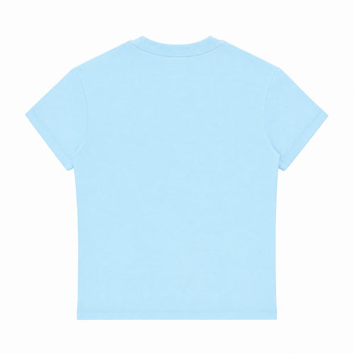 Twin Angels Baby Tee Blue back
