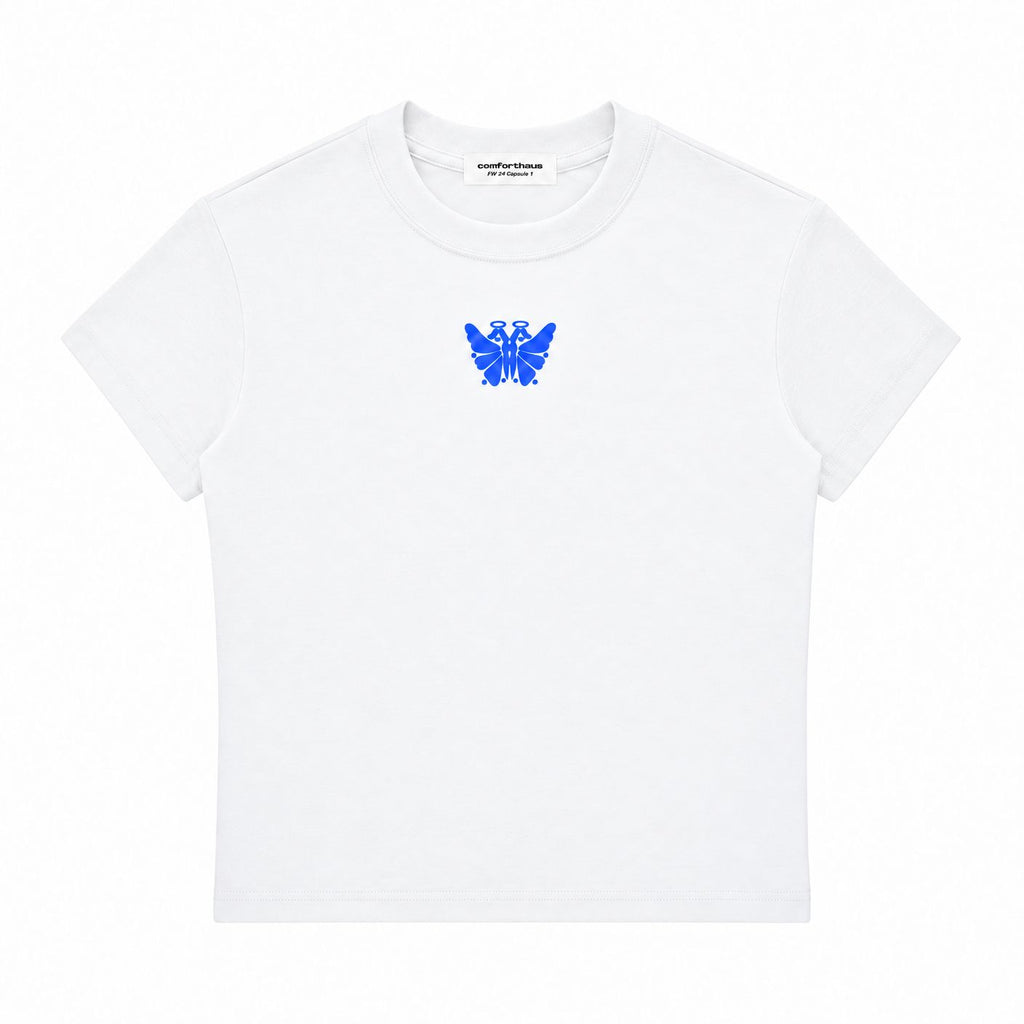 Butterfly Baby Tee White front