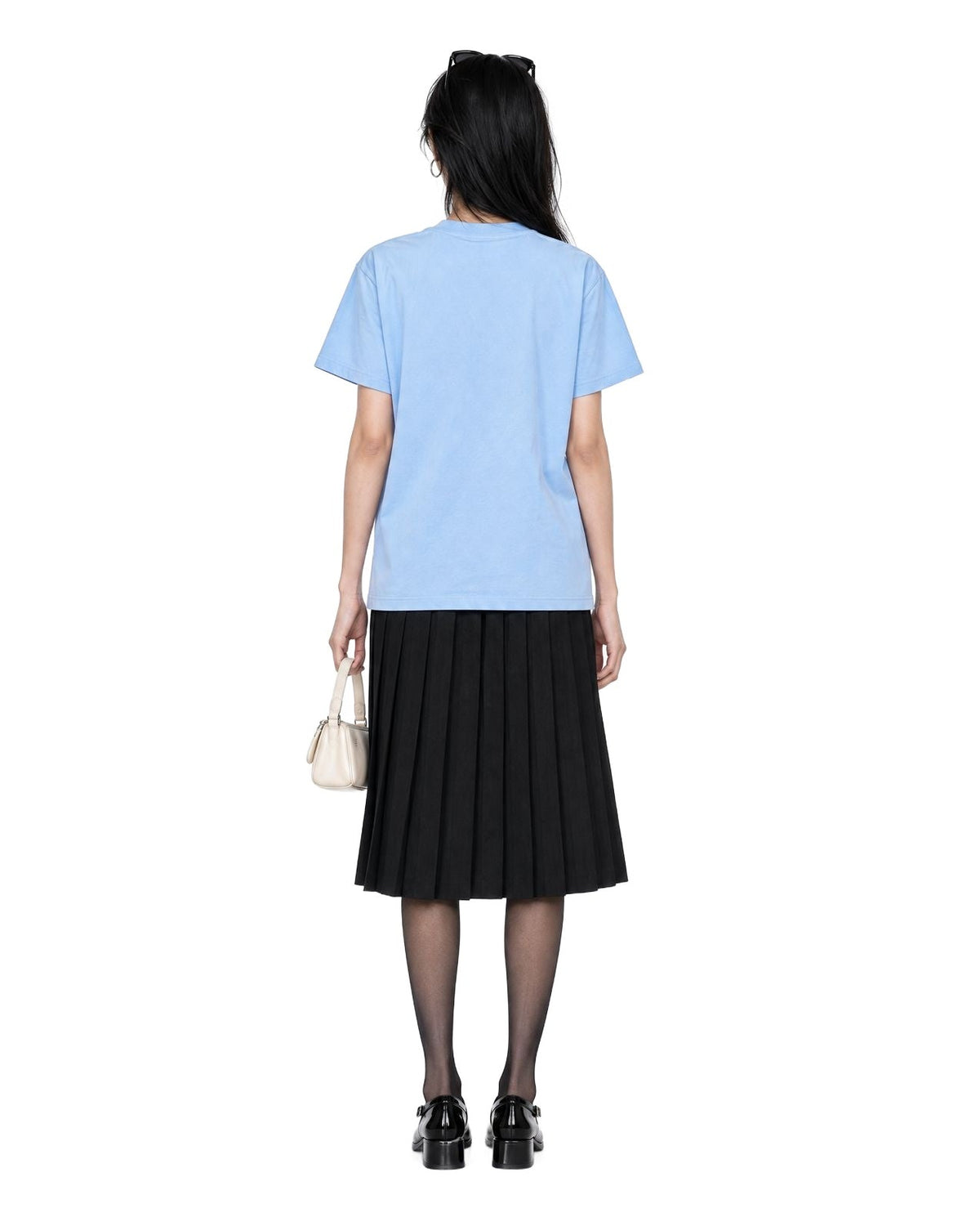 Twin Angels Essential Tee Blue model back