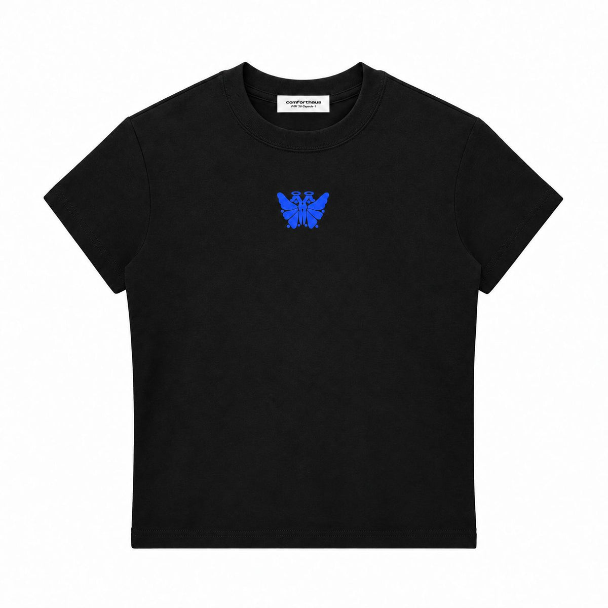 Butterfly Baby Tee Black front